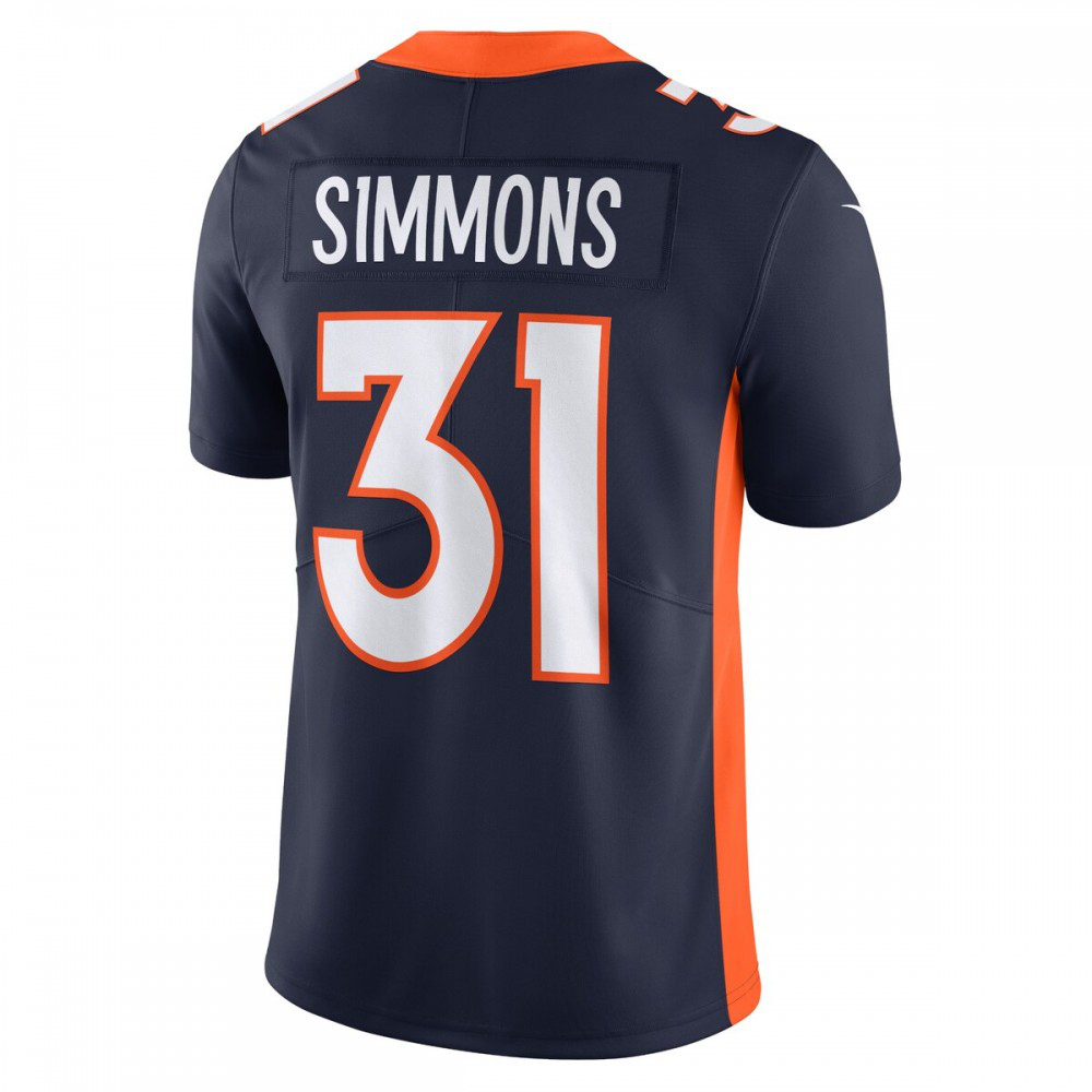 Justin Simmons Denver Broncos Nike Vapor Untouchable Limited Jersey - Navy-GridironStore